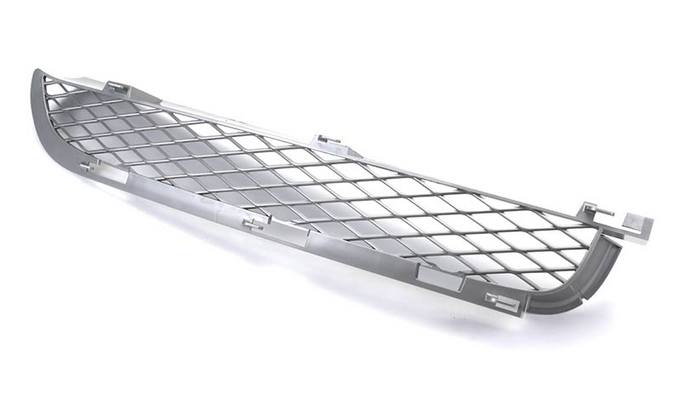 Bumper Cover Grille - Front Driver Side (Titanium Finish)